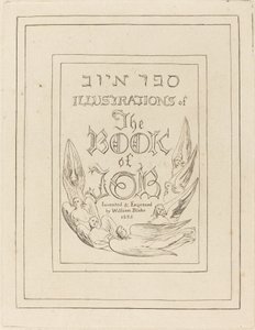 Titulní strana rytých ilustrací ke knize Job, 1825. od William Blake
