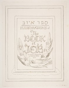 Titulní strana, z ilustrací Knihy Job, 1825-26. od William Blake