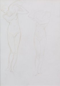 Studium (metalpoint) od William Blake Richmond