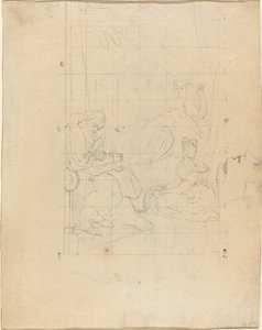 Sen královny Katherine [recto] od William Blake after Henry Fuseli