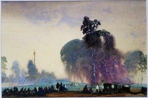 Festival (s kvašem na papíře)