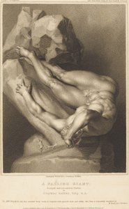 Padající obr od William Bond after William Hilton I after Thomas Banks