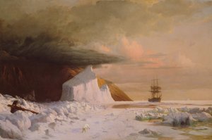 Arktické léto: Boring Through the Pack v Melville Bay, 1871.