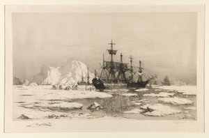 Sealers in the Arctic, po obraze: Mezi ledovými krami, 1875 od William Bradford