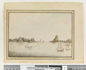 Opp. p. 36. „V Rio Janeiru, při pohledu ke vchodu. 1787