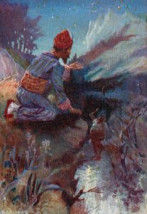 Ilustrace k filmu Vathek, An Arabian Tale, od Williama Beckforda (barevné lito)