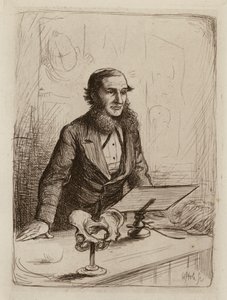 Alexander Russell Simpson, profesor porodnictví a ženských a dětských nemocí (rytina) od William Brassey (after) Hole