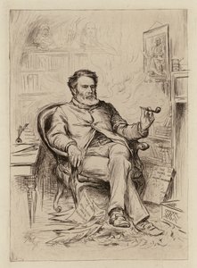 David Masson, profesor rétoriky a anglické literatury (rytina) od William Brassey (after) Hole