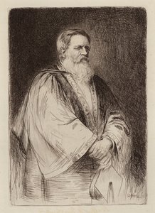 Sir Stafford Henry Northcote, lord rektor (rytina) od William Brassey (after) Hole