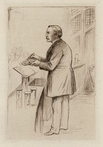 William Smith Greenfield, profesor všeobecné patologie (rytina)