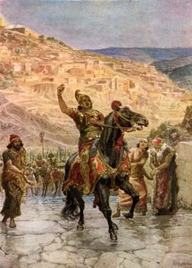 Asyrský Rabshakeh požaduje kapitulaci Jeruzaléma - Bible od William Brassey Hole