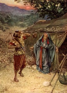 Jael Yael a Sisera - Bible od William Brassey Hole