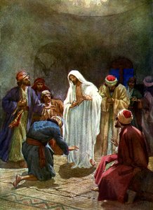 Ježíš ukazuje učedníkům své rány – Bible od William Brassey Hole