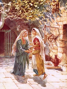Mary jde do hor a potkává Alžbětu od William Brassey Hole
