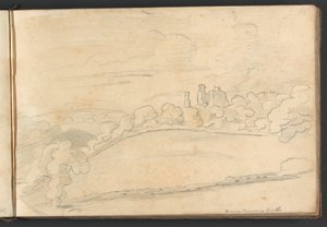 Hrad Berry Pomeroy od William Brockedon