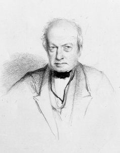 Portrét skotského botanika Roberta Browna (1773-1858), kolem roku 1849 (kresba)