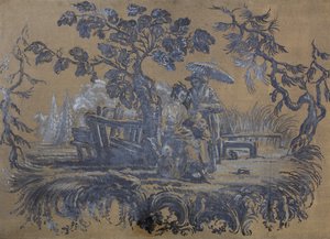 Chinoiserie (olej na plátně)