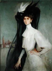 Olga Alberta, baronka de Meyer (olej na plátně)