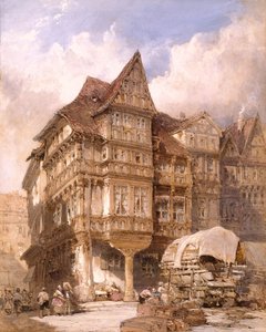 Dům Albrechta Dürera v Norimberku od William Callow