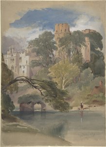 Caesarova věž, hrad Warwick od William Callow