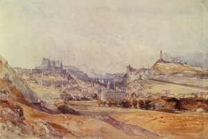Edinburgh ze Salisbury Crags od William Callow