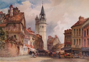 Évreux, c1855 od William Callow