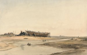 Stavba lodi od William Callow