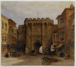 Bar Gate, Southampton, 1888 od William Callow
