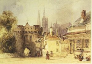 Brána Guillaume, Chartres od William Callow