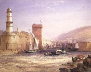 Přístav, Marseille od William Callow