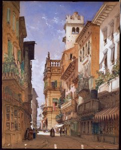 Verona: Corso Sant "Anastasia a Palazzo Maffei, 1855