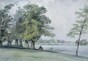 Pohled na Serpentine, Hyde Park od William Callow