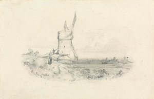 Větrný mlýn od William Callow