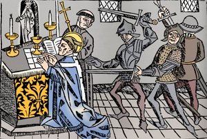 Umučení svatého Tomáše z Canterbury, c1484 od William Caxton