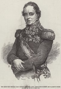 Správný ctihodný generál lord vikomt Hardinge, GCB, vrchní velitel sil Jejího Veličenstva od William Charles Ross
