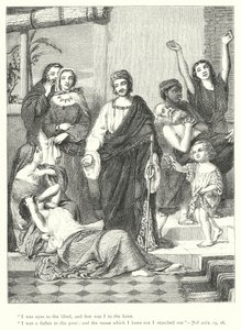 Jobovy dny prosperity (rytina) od William Charles Thomas (after) Dobson