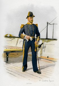 Kapitán královského námořnictva, c1890-c1893.