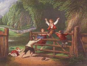 Šťastný jako král (barevná litografie) od William Collins