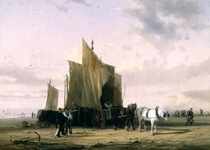 Na pobřeží v Yarmouth (jeden z páru) od William Collins