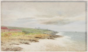 Bouřlivý den, Craster (akvarel na papíře) od William Cosens Way