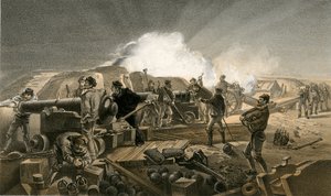 Horká noc v Batteriích od William Crimea Simpson