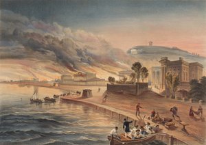?Vypálení vládních budov v Kertch. 9. června 1855? od William Crimea Simpson