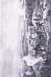 Sevastopol: Horký den na bateriích, ilustrace z britských bitev na souši a na moři, 1915 od William Crimea Simpson