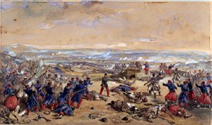 Bitva u Černeje, 16. srpna 1855 od William Crimea Simpson