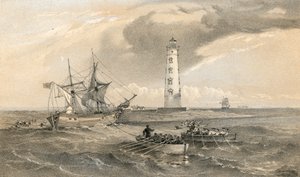 Maják na mysu Chersonese, při pohledu na jih od William Crimea Simpson