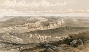 Ruiny Inkermann a City of Caverns od William Crimea Simpson