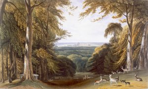 Glen v parku Windsor poblíž Bishops Gate, c1827-30. od William Daniell