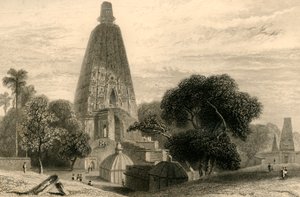 Velký chrám v Bode Gyah, 1835. od William Daniell