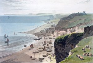 „Hastings, z východního útesu“, 1823 od William Daniell