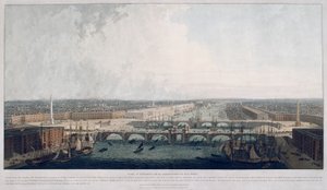 Navrhovaný London Bridge, Londýn, 1802. od William Daniell